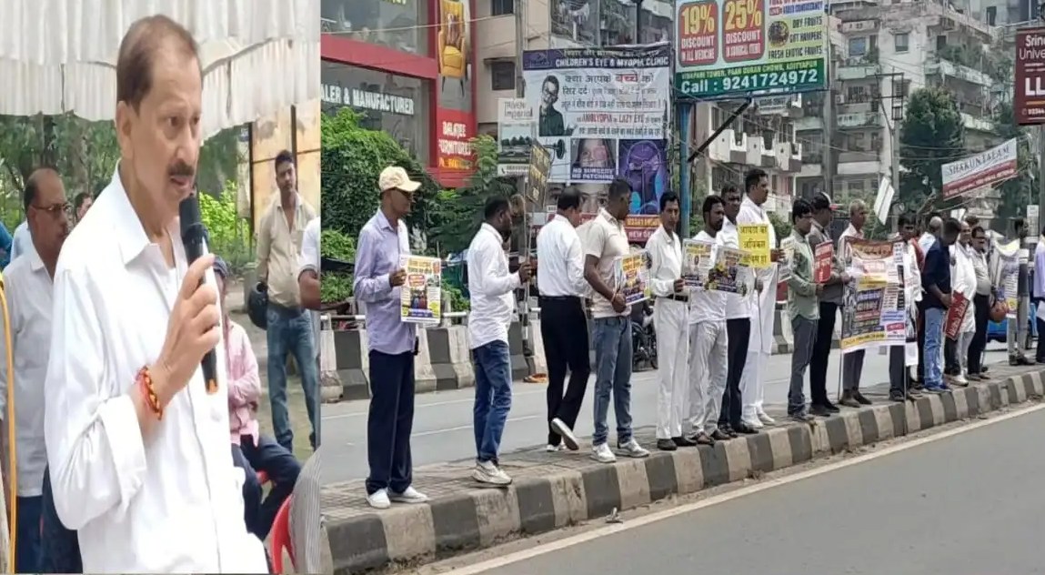 आदित्यपुर में मजदूरों की मानव श्रृंखला, अरविंद सिंह के शक्ति प्रदर्शन से सियासत गर्म